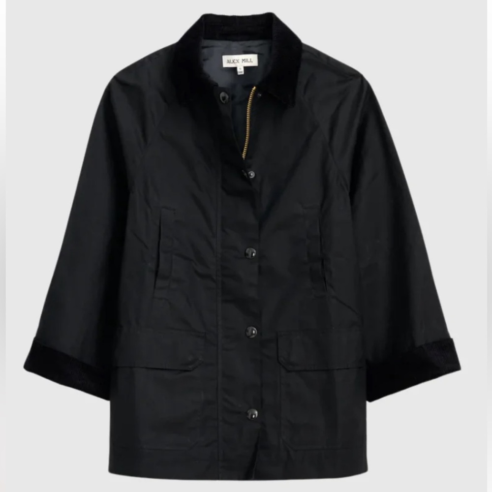 Alex Mill Black Chiltern Jacket, size S, NWT